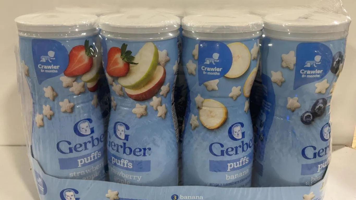Gerber Puffs Puffed Grain Snack 8pk