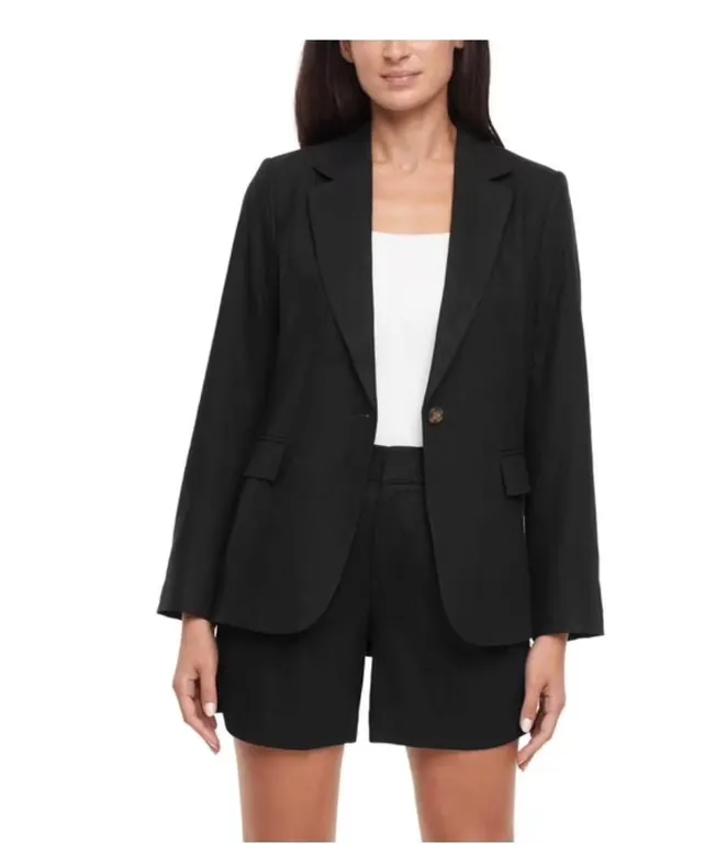 Express Linen Blend Blazer L