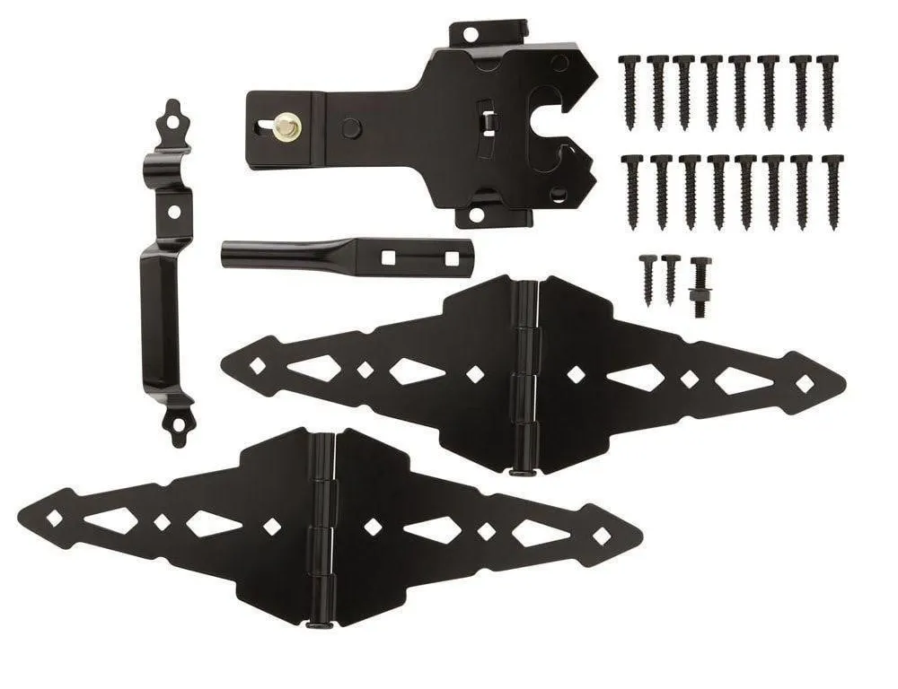 Everbilt Black Deluxe Gate Latch Set