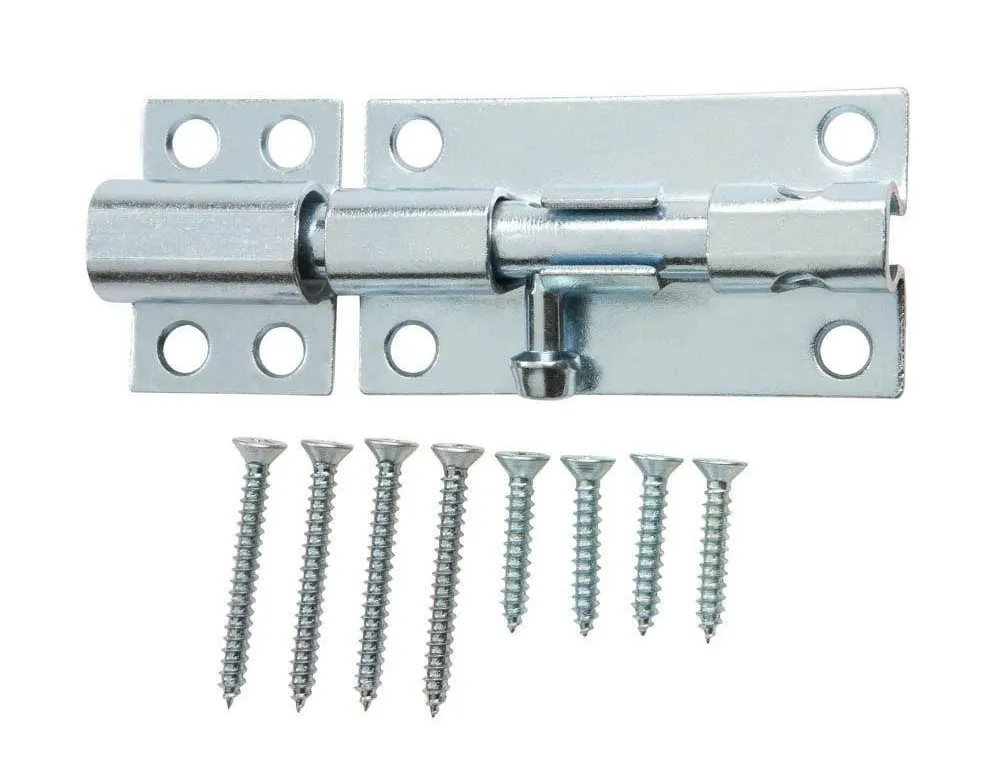 Everbilt 4 in. Heavy Duty Barrel Bolt Zinc-Plated