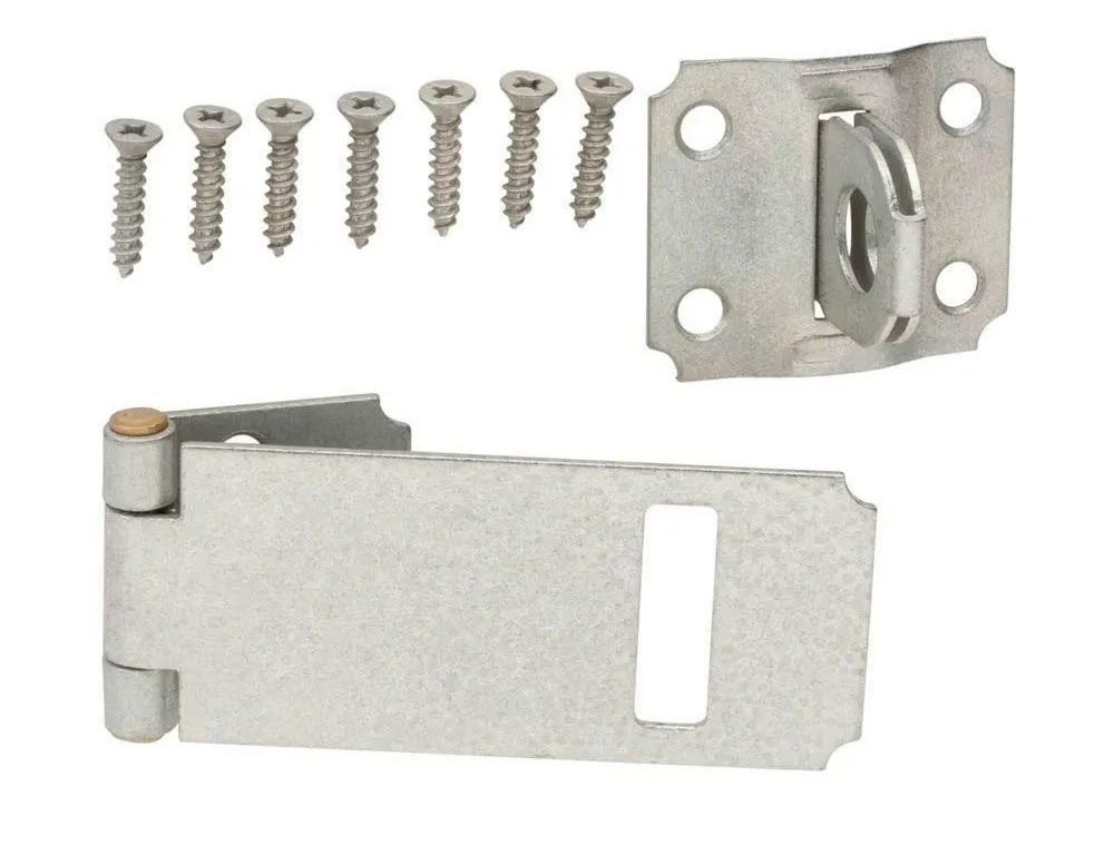 Everbilt 4-12 in. Galvanized Steel Hasp Lock