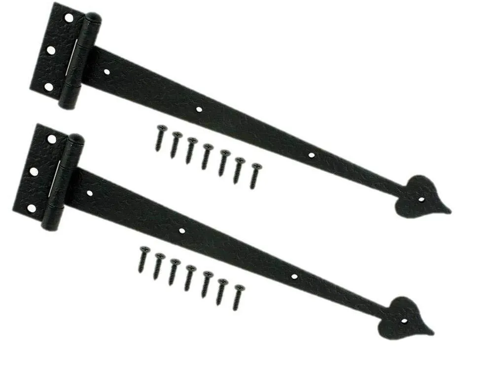 Everbilt 13 in. Decorative Tee Hinges 2pk
