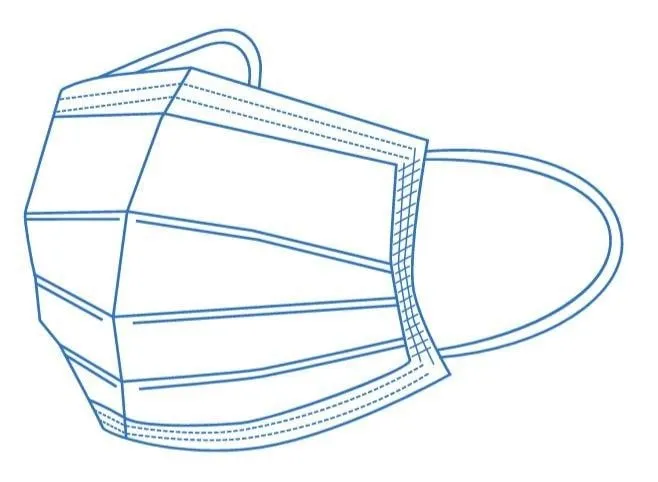 Donaldson P518025 3-Layer Facemasks 500ct