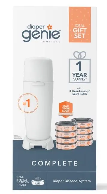 Diaper Genie Complete Gift Set With 8 Refills