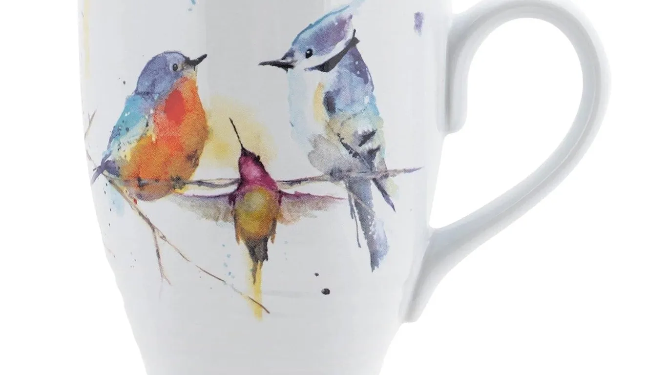 Demdaco Dean Crouser Birds Coffee Mug 12oz