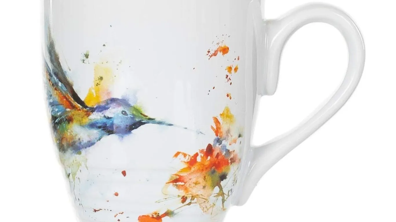 Demdaco Dean Crouser Hummingbird Stoneware Mug...