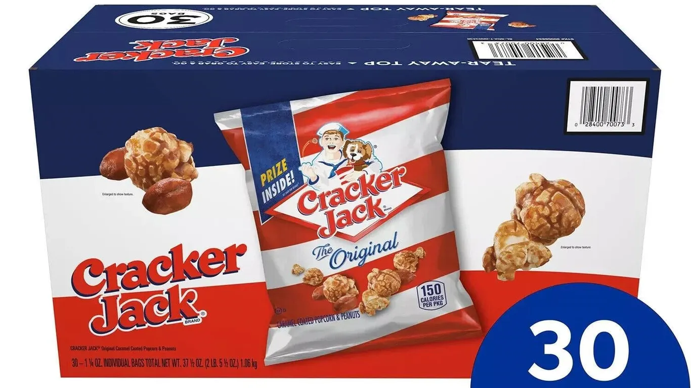 Cracker Jack Caramel Popcorn Peanuts 1.25oz 30pk