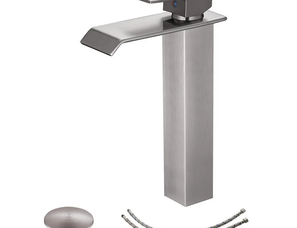 Bwe A-96004H-N Waterfall Bathroom Vessel Faucet