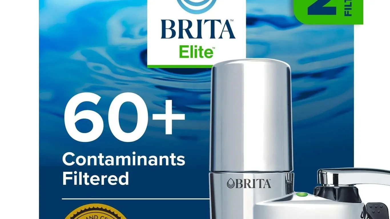 Brita Faucet Mount Water Filter System Chrome