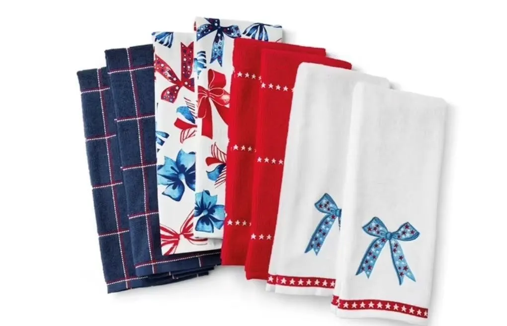 Americana Kitchen Towel Set 8pc 17x28in