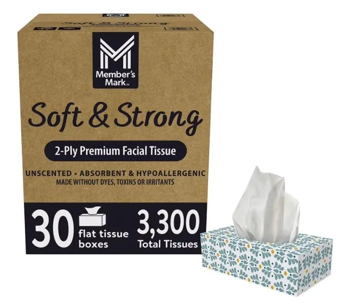 -Ply Facial Tissues 110ct 30pk