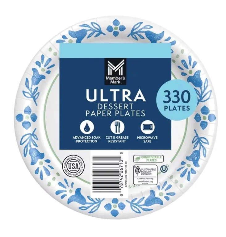 78 In Ultra Paper Plates 330ct