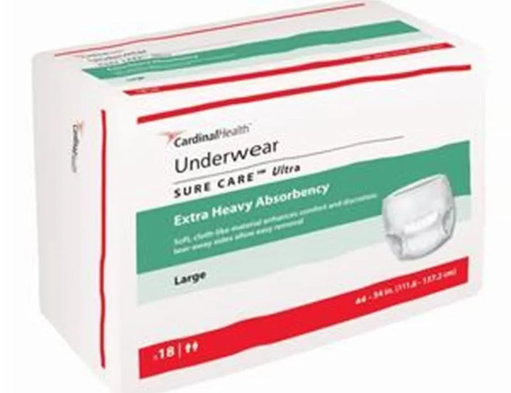 Cardinal Health Large Protective Underwear 72-Pack