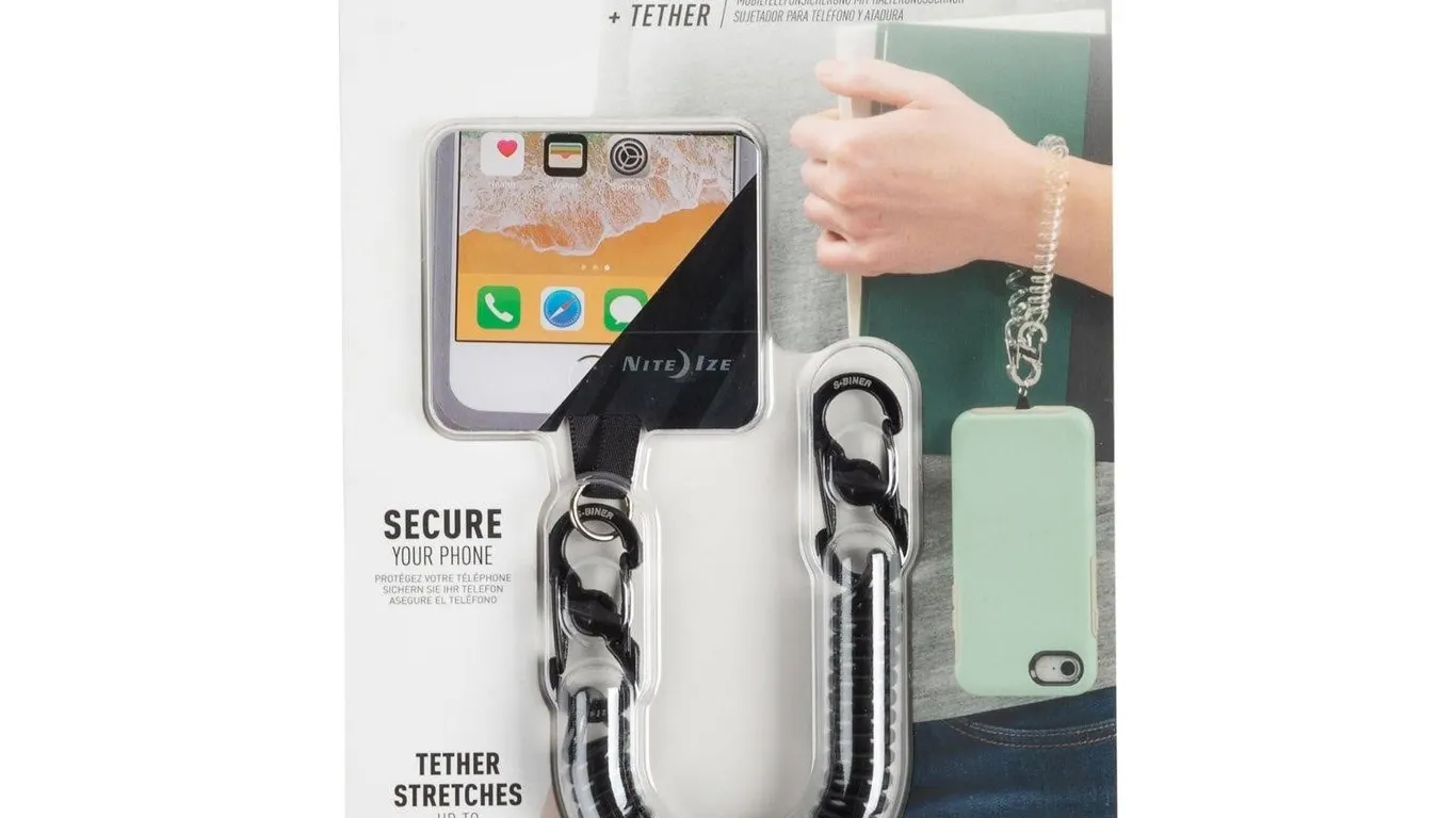 Nite Ize Hitch Phone Anchor and Tether Black