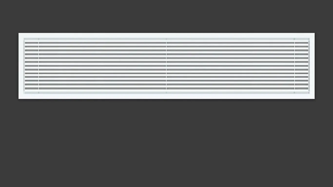 Powrocket 36x8 Linear Bar Air Grille White