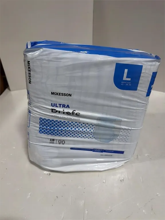 Mckesson Ultra Briefs Large 18ct $25.00