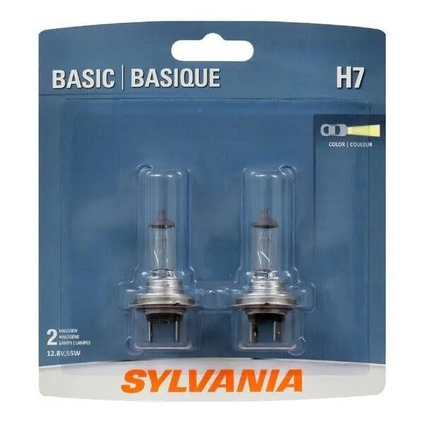 SYLVANIA H7 Basic Halogen Headlight Bulbs 2 Pack