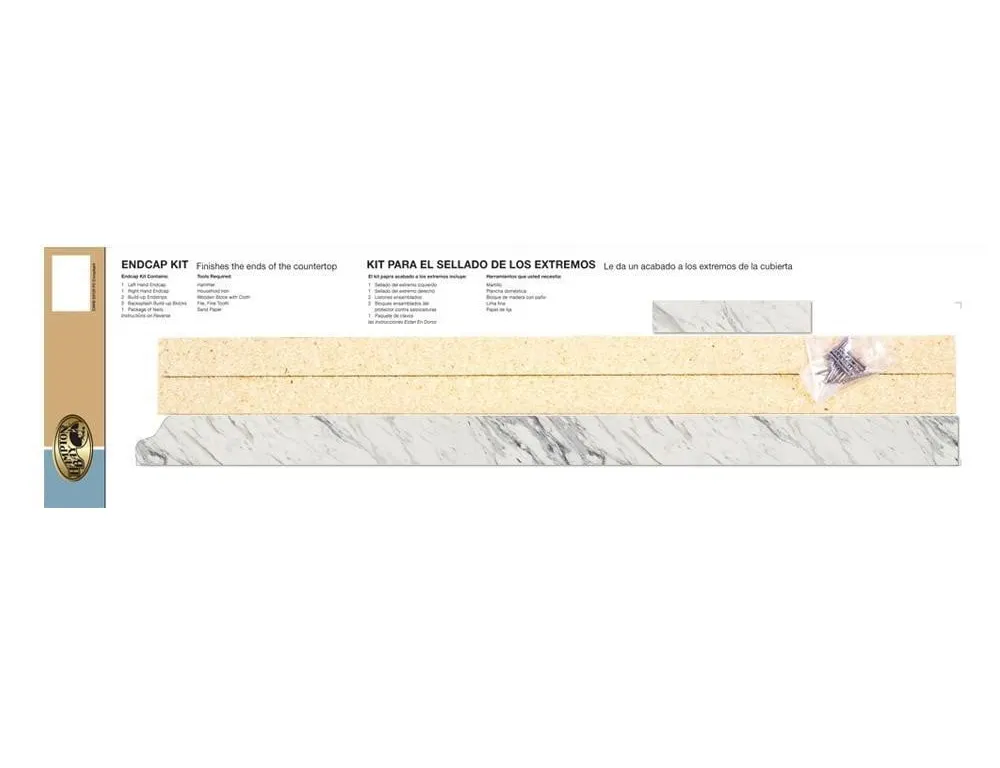 Hampton Bay Calcutta Marble Endcap Kit 1613761999