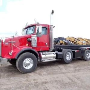 2012 Kenworth T800 Tri/A Rolloff Truck 1NKDX4EX3CJ