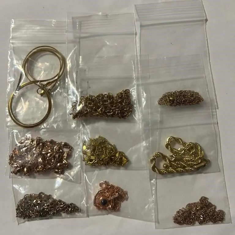 Jewellery chains bracelet lot various styles