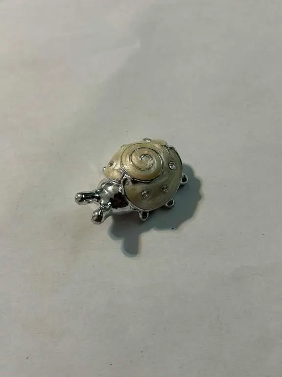 Vintage bug ornament with rhinestones
