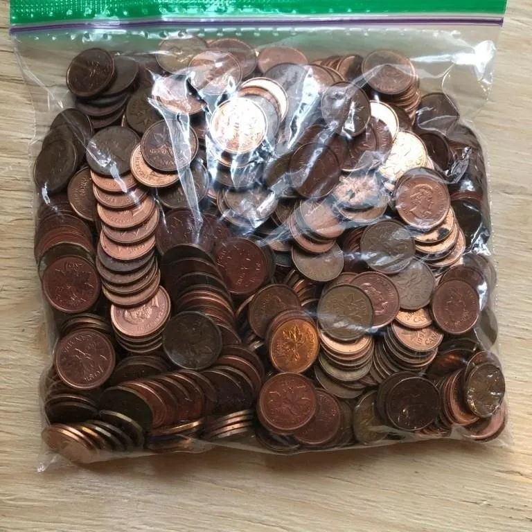 Bag of pennies lot