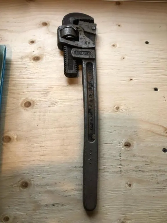 Antique pipe wrench