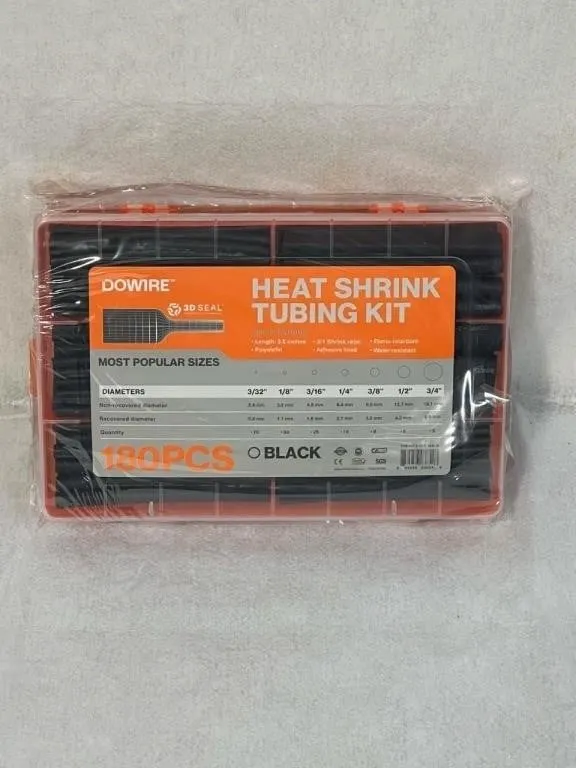 New 180 Pieces Heat Shrink Kit