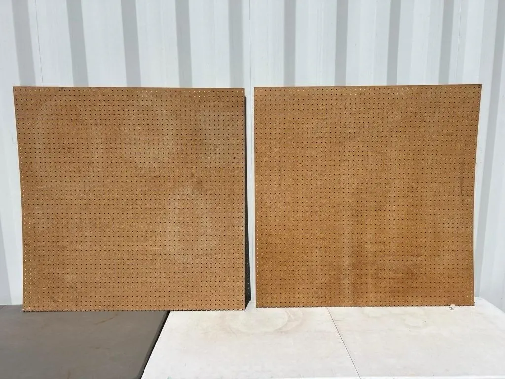 2 Sheets of Peg Board - 48 inch x 48 inch