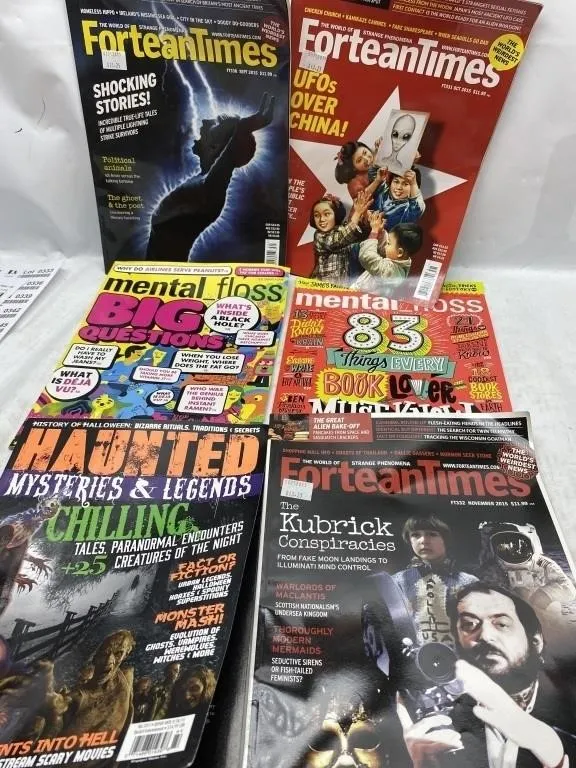 Fortean Times & Mental Floss Magazine Lot