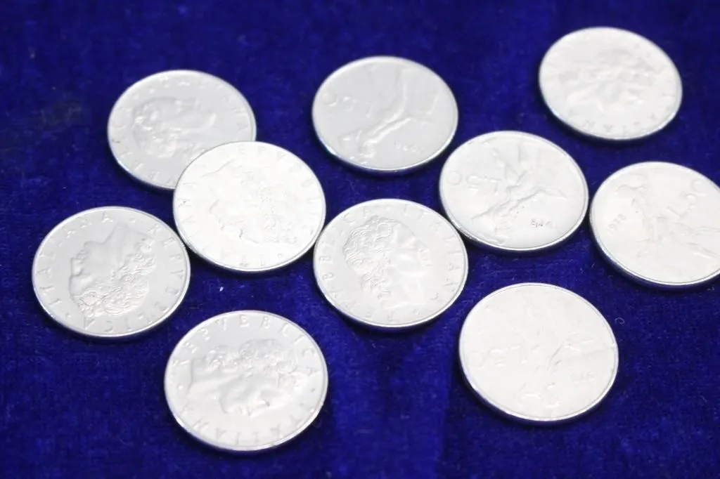 Italy 50 Lire coins, 1978 (10 pcs)