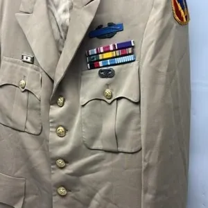Original US ARMY jacket with Patches medals badges