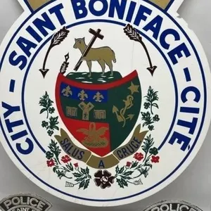 Pre 1974 St. Boniface Police Car door Decal & patc