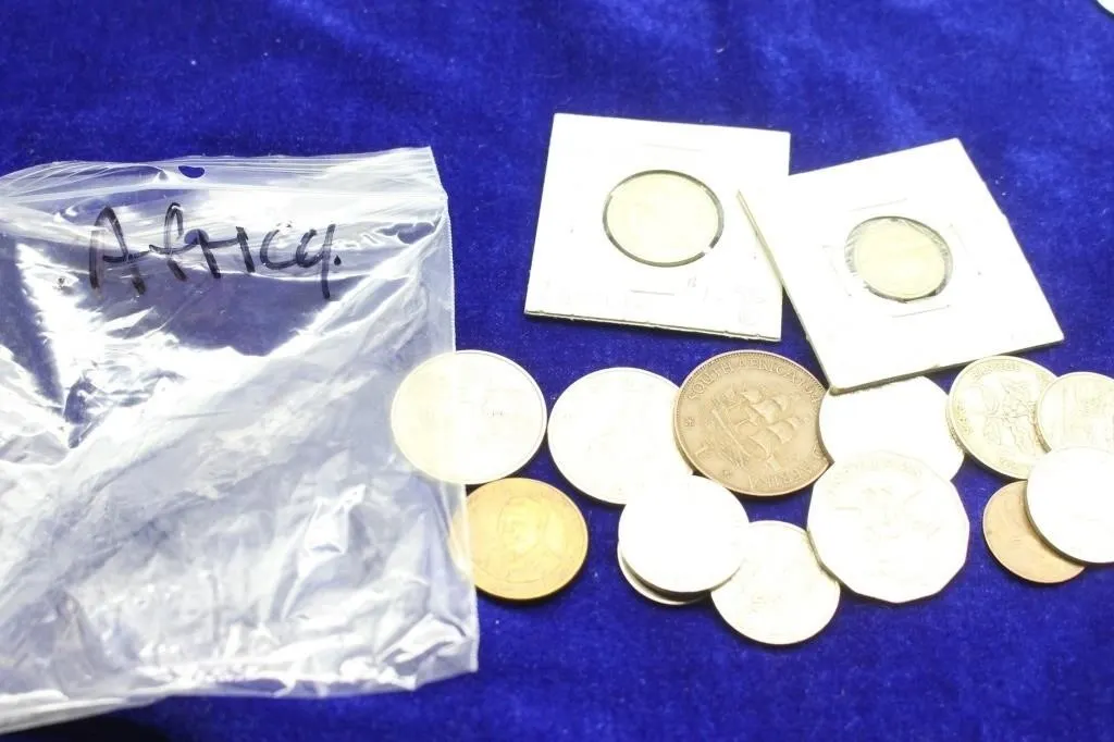 African Coin Lot - South Africa, Zambia, Rwanda,