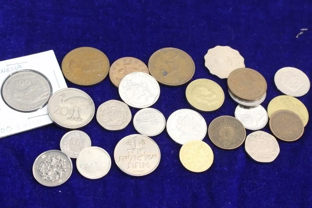 World Coins Collection Lot - Assorted Countries
