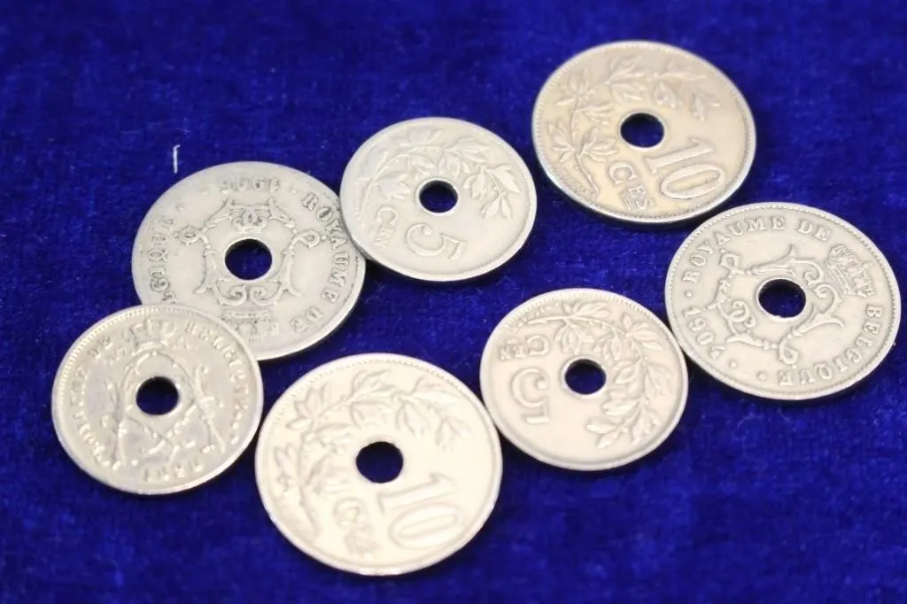 Belgium Royaume Belgique Centimes Coin Lot (7)