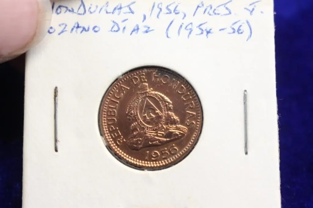 1956 Honduras 2 Centavos Coin