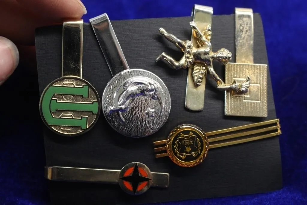 Vintage Tie Bars, Cufflinks & Money Clip