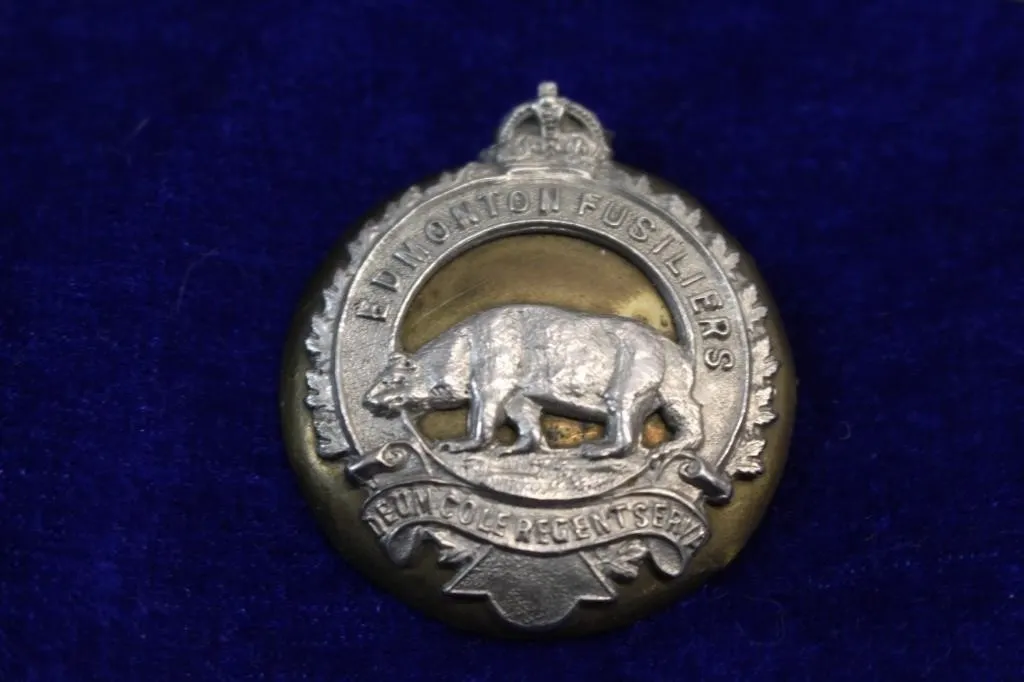 Edmonton Fusiliers Cap Badge