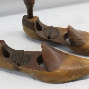 Antique Wooden Cobbler's Shoe Stretchers, Pair