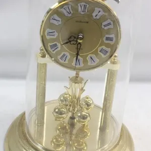 Heirloom Quartz Anniversary Clock Under Glass Dome