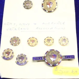 Army/Navy/Air Force Veterans Assoc. Pins & Medals