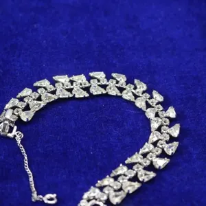 C.1950's Rhinestone Bracelet, 7.25" long