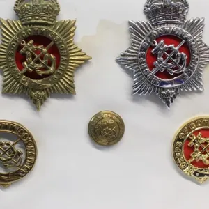 Corps of Commissionaires cap badges & button