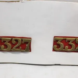 Brass "3327" Number Plates with Fasteners
