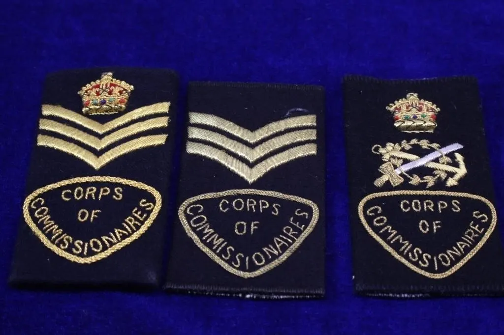 Corps of Commissionaires Badges & Patches Lot