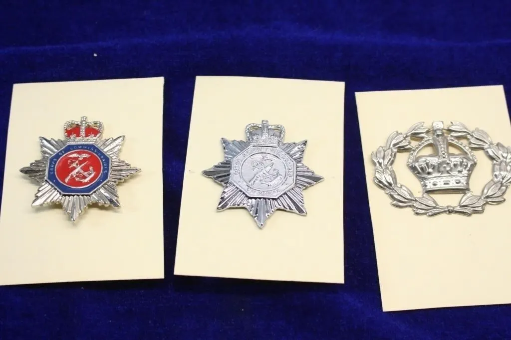 Corps of Commissionaires cap badges & crown badge