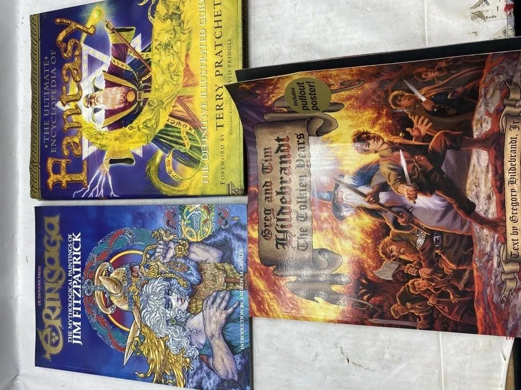 Fantasy Art Book Lot: Tolkien, Fitzpatrick,