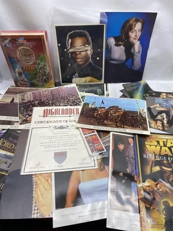 Sci-Fi & Movie Memorabilia Lot: Star Wars,