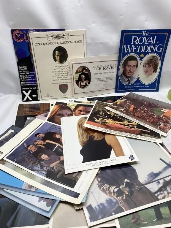 TV/Movie Photo Lot: Buffy, Highlander, Royal